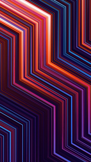 Abstract digital art with zigzag lines