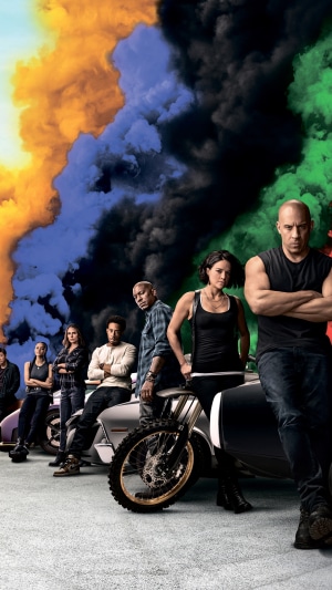 Fast & Furious 9 Cast with Smoke