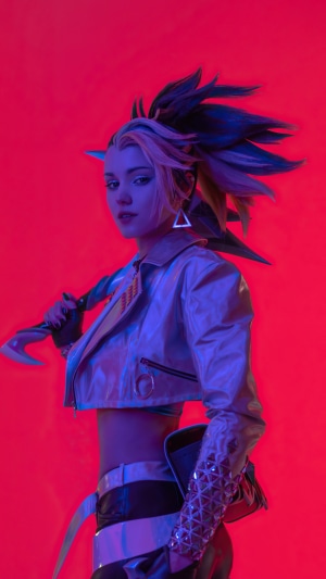 Akali from League of Legends cosplay