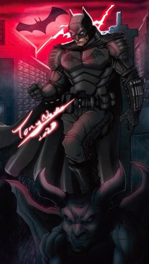 Batman and Gargoyle Artwork