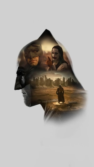 Batman and Joker inside Batman's cowl