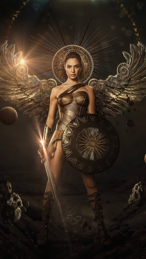 Wonder Woman with Wings and Sword