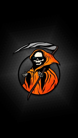 Grim Reaper with Scythe and Sunglasses