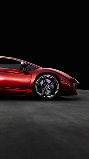 Red Lamborghini Aventador