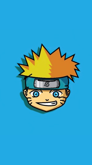 Naruto Uzumaki from Naruto minimalist artwork