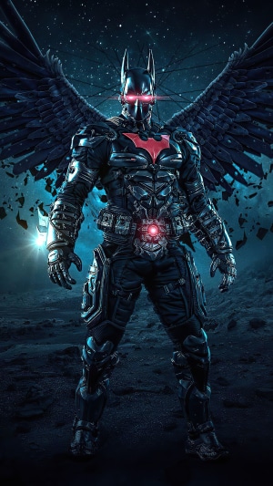 Batman Beyond with Angel Wings Artwork 4K