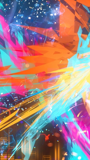 Colorful abstract digital art 4K