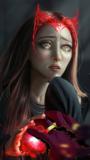 Scarlet Witch from Wanda Vision artwork
