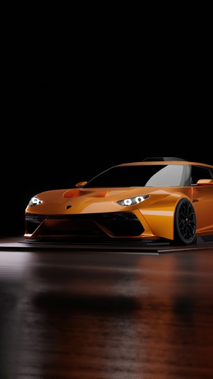 Orange Lamborghini Asterion 4K