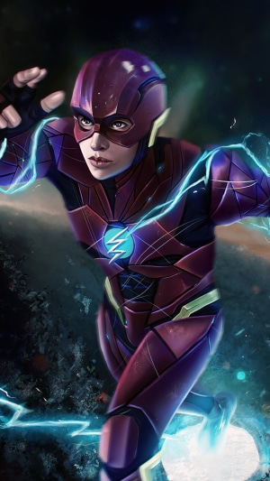 The Flash from Justice League artwork