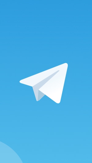 Telegram logo paper airplane 4K
