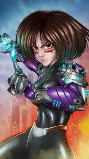 Alita from Alita: Battle Angel artwork