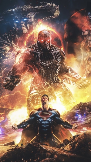 Superman and Darkseid from Justice League 4K