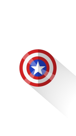 Captain America's Shield Minimalist Artwork