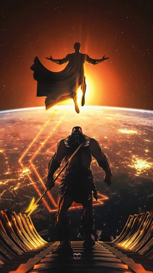 Superman vs Darkseid from Justice League 4K