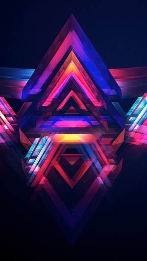 Abstract geometric artwork by Justin Maller 4K