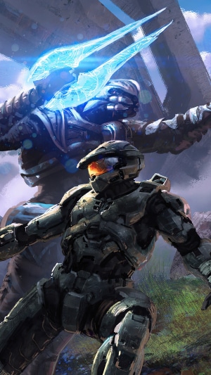 Master Chief and Elite from Halo