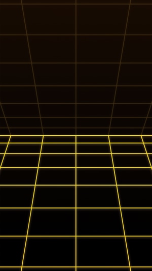 Abstract yellow grid on black background