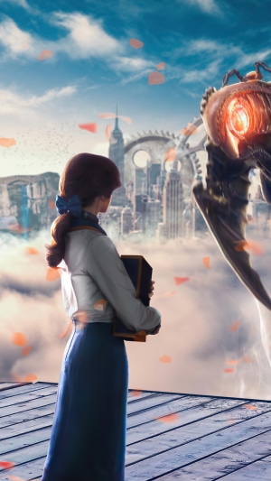 Elizabeth from BioShock Infinite with a Songbird