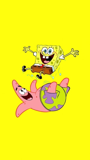 spongebob, patrick star, cartoons, minimalism, minimalist HD Phone ...