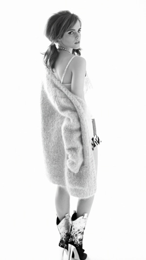 Emma Watson in monochrome