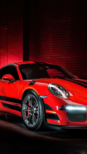 Red Porsche GT3 4K