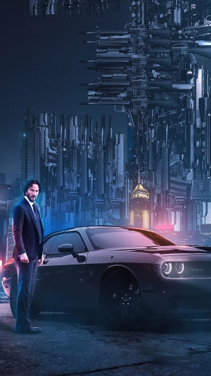 John Wick from John Wick with Dodge Challenger