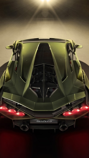 Lamborghini Sian rear view
