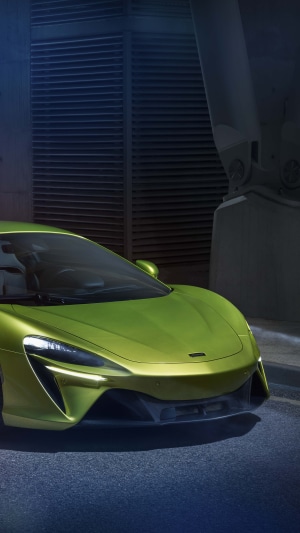 Green McLaren Artura sports car