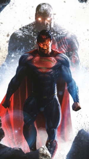 Superman and Darkseid artwork