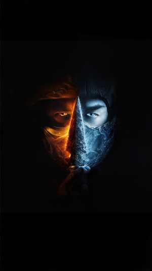 Mortal Kombat movie poster with Sub-Zero and Scorpion