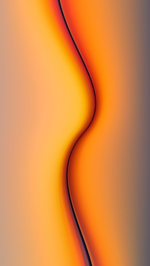 Abstract orange and purple gradient with a dark wavy line