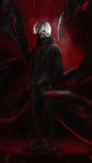 Ken Kaneki from Tokyo Ghoul Dark Art 4K
