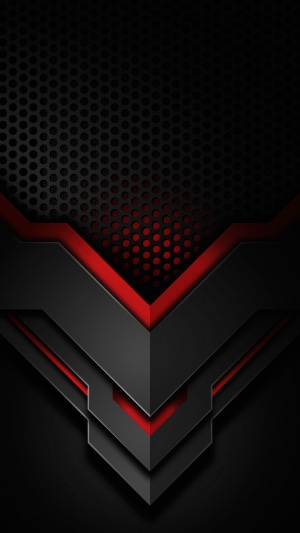 Abstract dark background with red geometric shapes