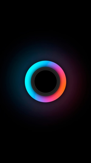 Abstract circle with gradient lighting