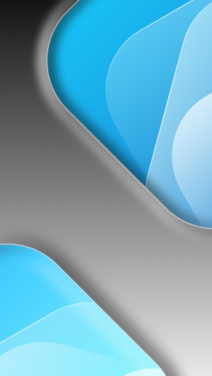 Abstract blue and gray shapes with shadows