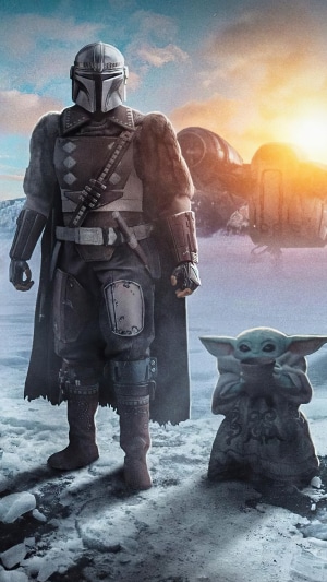 The Mandalorian and Grogu from Star Wars 4K