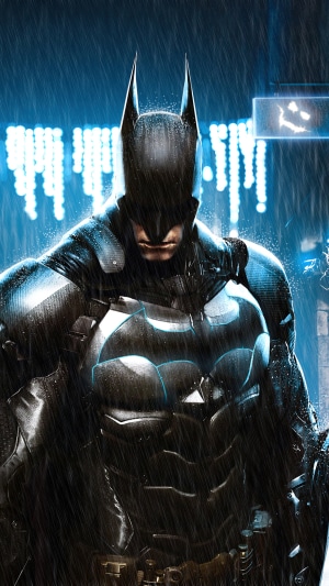 Batman in the rain