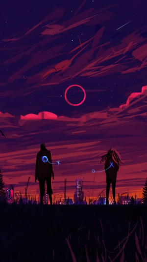 Romantic Couple Digital Art in