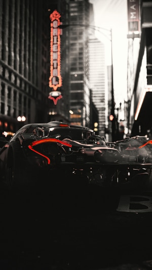 Sci-fi McLaren car artwork 4K
