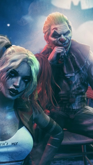 Harley Quinn and Joker from Batman artwork