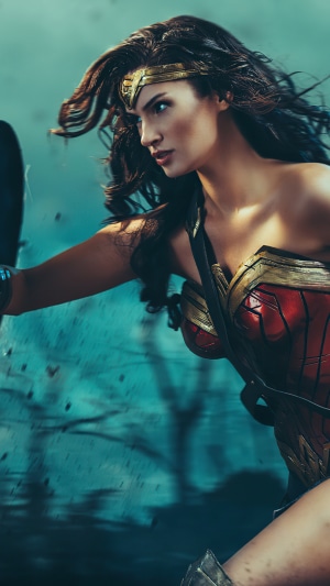 Wonder Woman in battle
