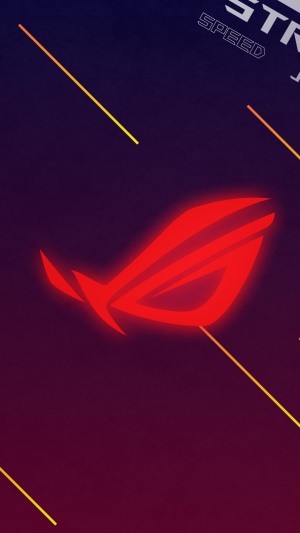Republic of Gamers logo with speed text