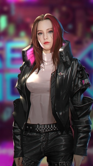 Cyberpunk 2077 character art