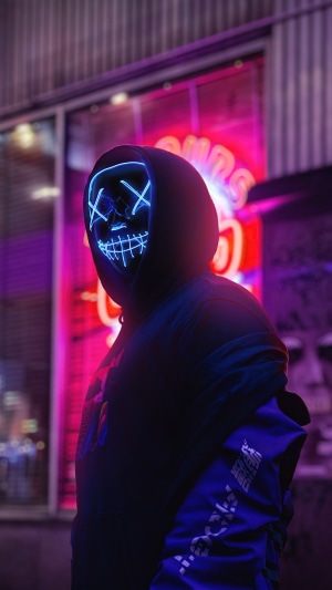 mask, hoodie, artist, artwork, digital art, hd, 4k, HD Wallpaper | Rare ...