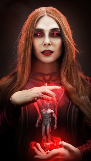 Scarlet Witch and Vision from WandaVision 4K
