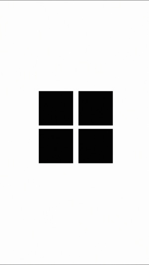 Minimalist Windows logo on white background