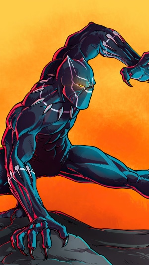 Black Panther from Marvel 4K artwork