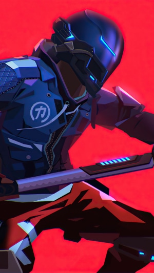 Warrior with sword from Hyper Scape
