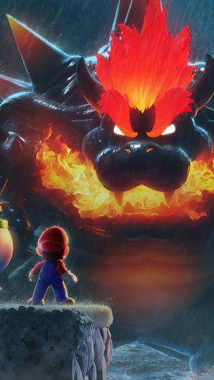 Mario vs. Bowser from Super Mario 3D World 4K